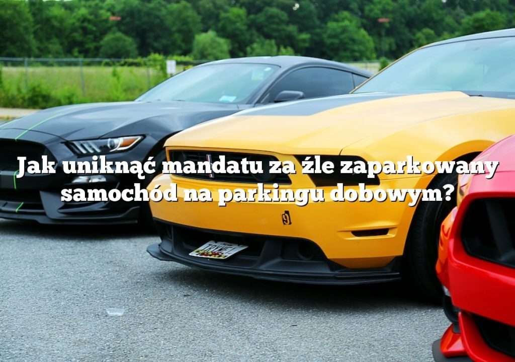 Jak uniknąć mandatu za źle zaparkowany samochód na parkingu dobowym?