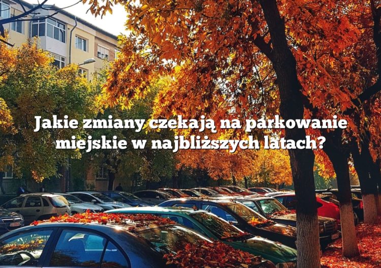 Jakie zmiany czekają na parkowanie miejskie w najbliższych latach?