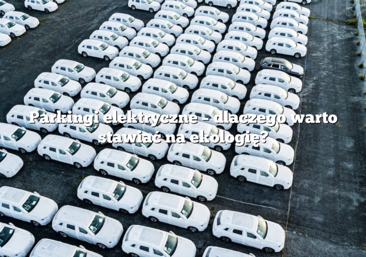 Parkingi elektryczne – dlaczego warto stawiać na ekologię?