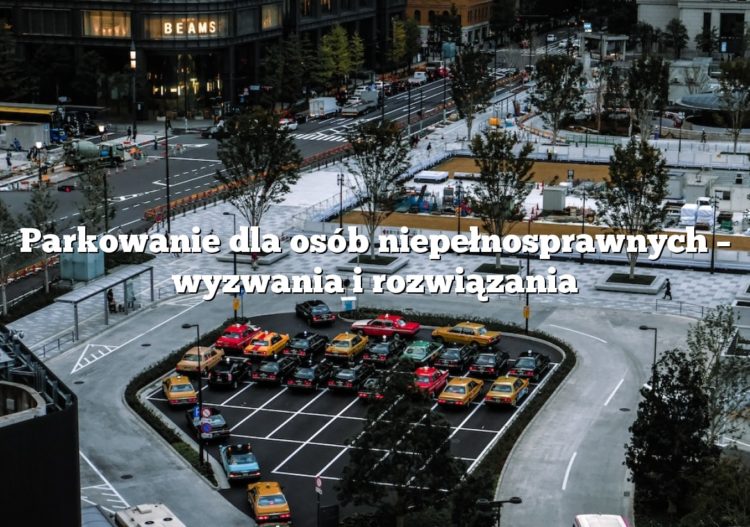 Parkowanie dla osób niepełnosprawnych – wyzwania i rozwiązania