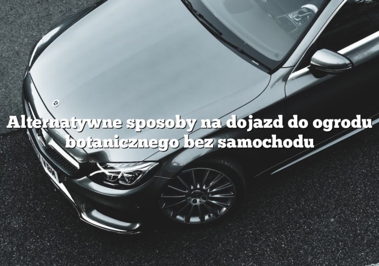 Alternatywne sposoby na dojazd do ogrodu botanicznego bez samochodu