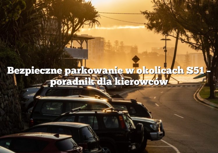 Bezpieczne parkowanie w okolicach S51 – poradnik dla kierowców