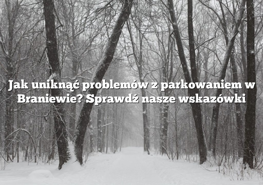 Jak uniknąć problemów z parkowaniem w Braniewie? Sprawdź nasze wskazówki