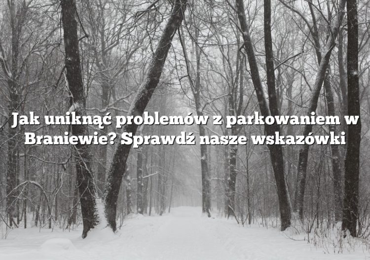 Jak uniknąć problemów z parkowaniem w Braniewie? Sprawdź nasze wskazówki