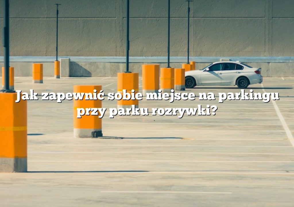 Jak zapewnić sobie miejsce na parkingu przy parku rozrywki?