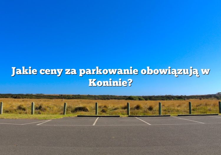 Jakie ceny za parkowanie obowiązują w Koninie?