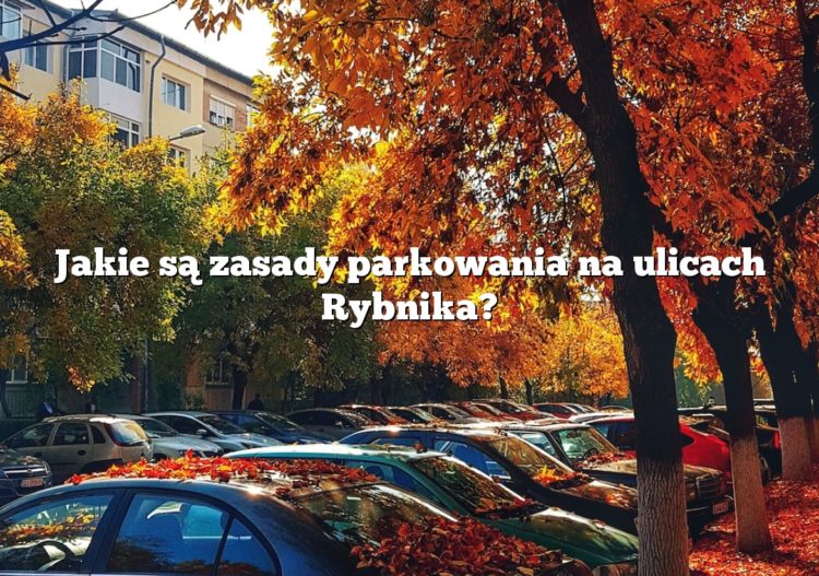 Jakie są zasady parkowania na ulicach Rybnika?