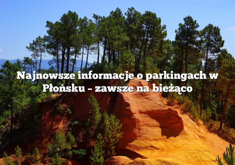 Najnowsze informacje o parkingach w Płońsku – zawsze na bieżąco