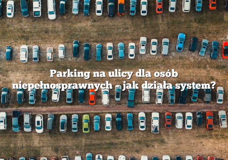 Parking na ulicy dla osób niepełnosprawnych – jak działa system?