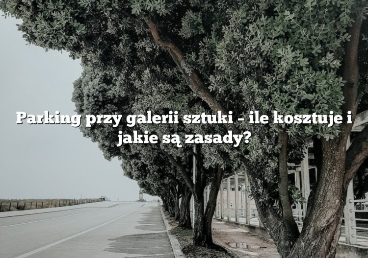 Parking przy galerii sztuki – ile kosztuje i jakie są zasady?