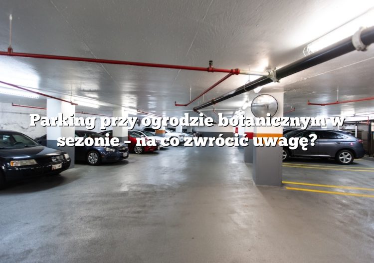Parking przy ogrodzie botanicznym w sezonie – na co zwrócić uwagę?