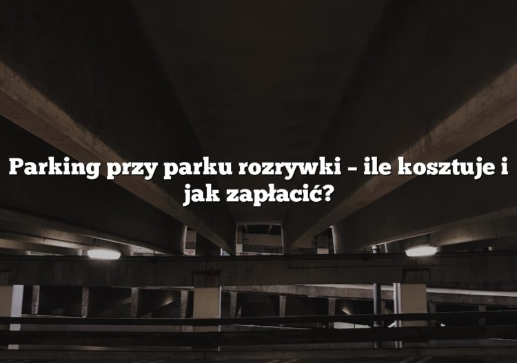 Parking przy parku rozrywki – ile kosztuje i jak zapłacić?