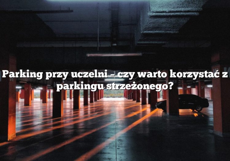 Parking przy uczelni – czy warto korzystać z parkingu strzeżonego?