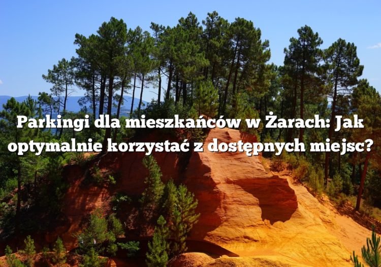 Parkingi dla mieszkańców w Żarach: Jak optymalnie korzystać z dostępnych miejsc?