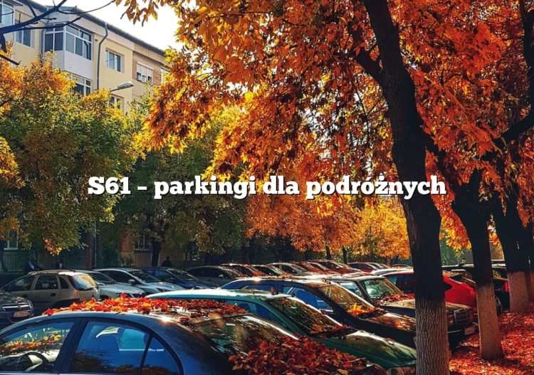 S61 – parkingi dla podróżnych