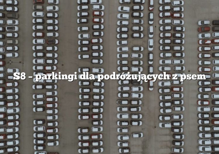 S8 – parkingi dla podróżujących z psem