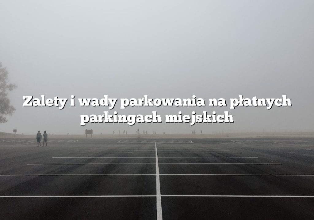 Zalety i wady parkowania na płatnych parkingach miejskich