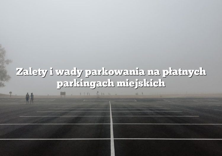 Zalety i wady parkowania na płatnych parkingach miejskich