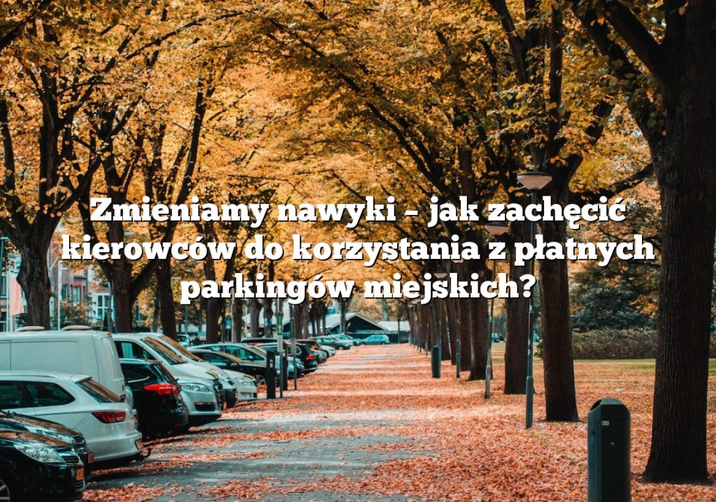 Zmieniamy nawyki – jak zachęcić kierowców do korzystania z płatnych parkingów miejskich?