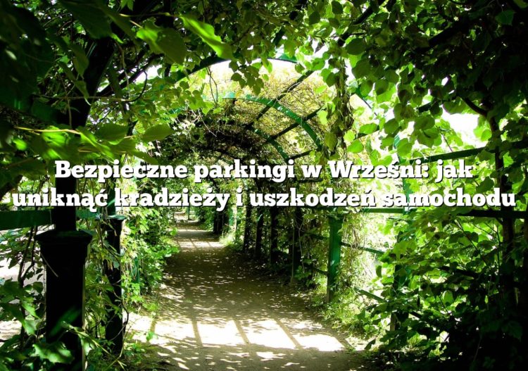 Bezpieczne parkingi w Wrześni: jak uniknąć kradzieży i uszkodzeń samochodu