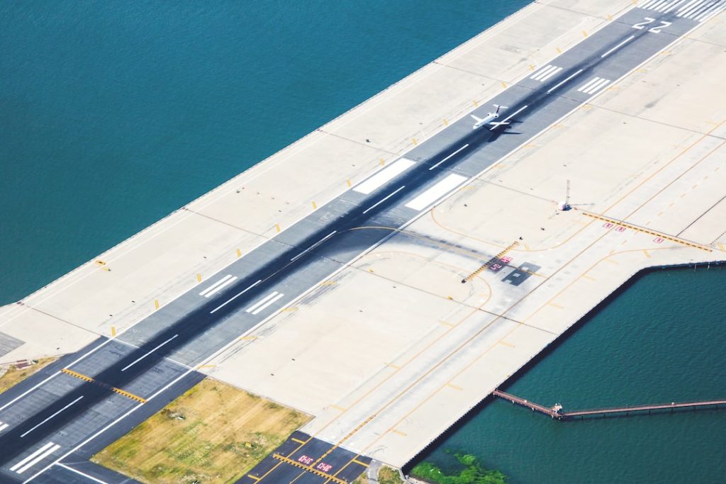 Parking lot at Kraków-Balice Airport