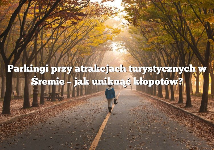 Parkingi przy atrakcjach turystycznych w Śremie – jak uniknąć kłopotów?