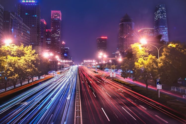 Parking przy autostradzie