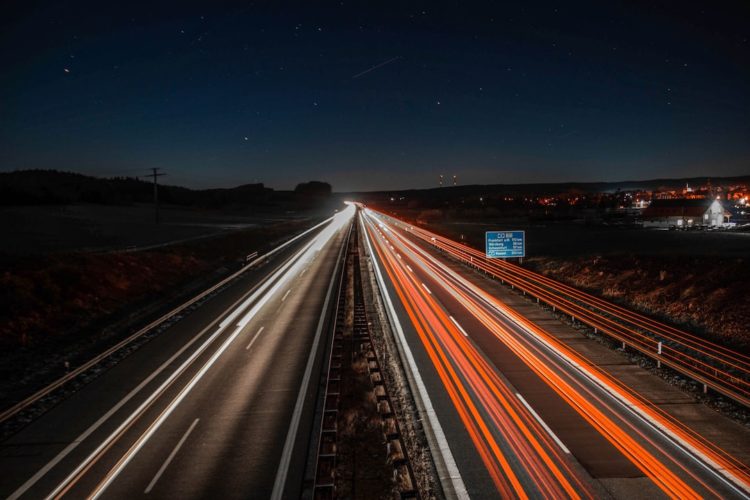 Parking dla podróżnych na autostradzie A1 między Poznaniem a Gdańskiem