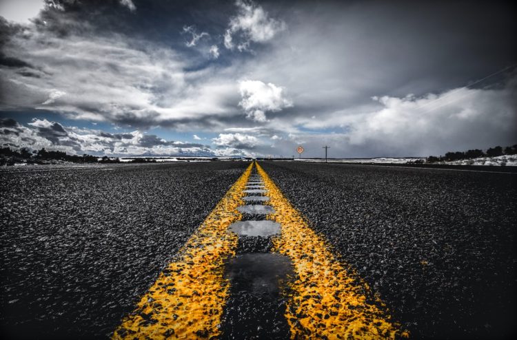 Parking przy trasie z Krakowa do Zakopanego