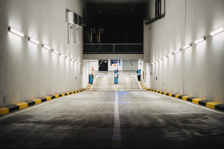 Zdjęcie parkingu przy trasie Wrocław-Chełm