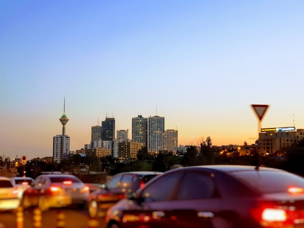 Parking przy autostradzie