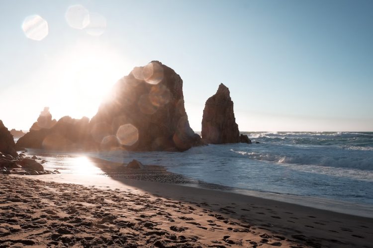 Zdjęcie pięknej plaży w Portugalii