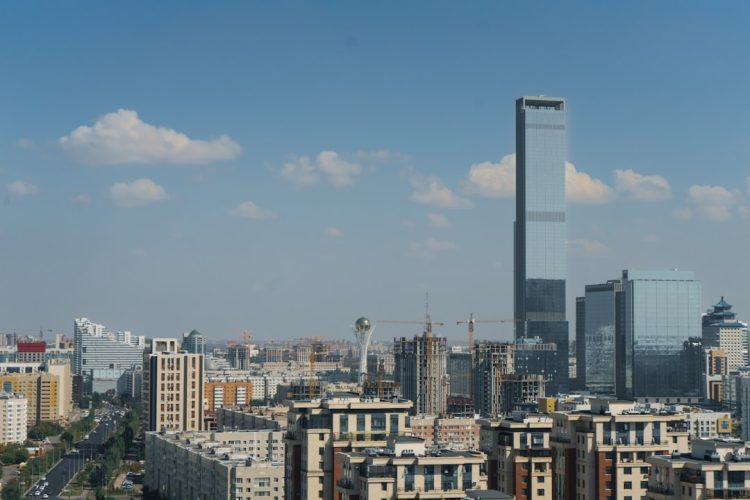 Strefa płatnego parkowania w Astanie, Kazachstan