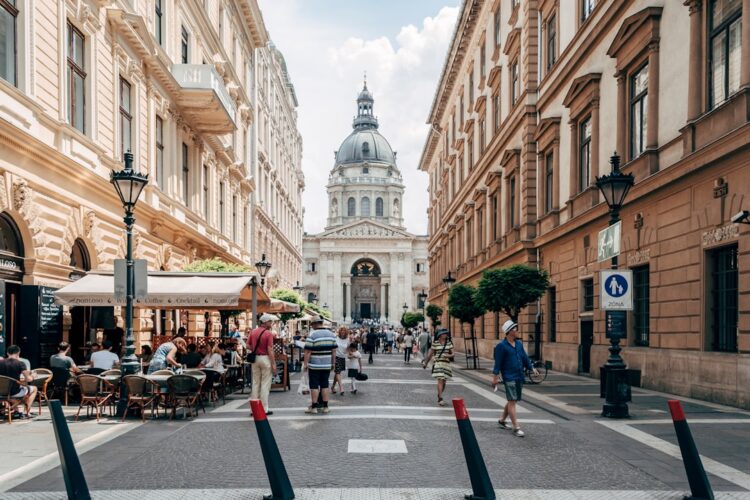 Samochód zaparkowany w Budapeszcie