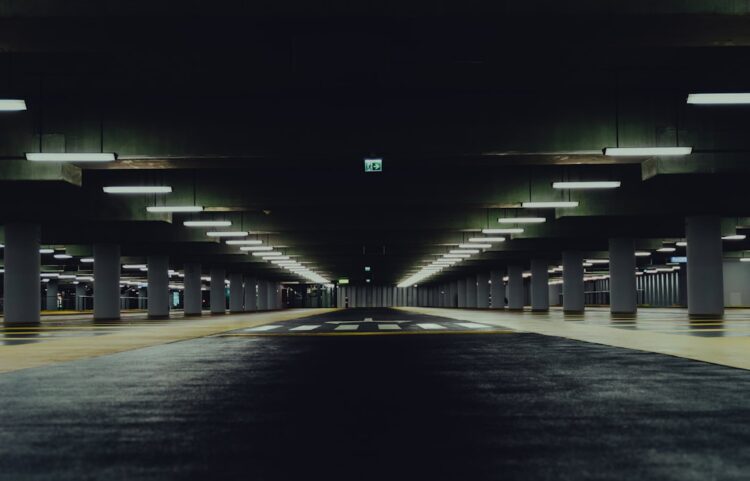 Parking w Świnoujściu nad morzem