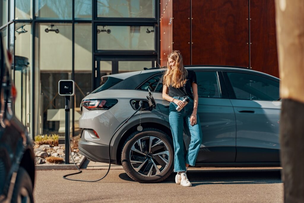 Parking dla samochodu elektrycznego w Łodzi