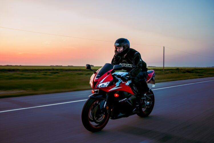 Zdjęcie parkingu dla motocykli w Katowicach