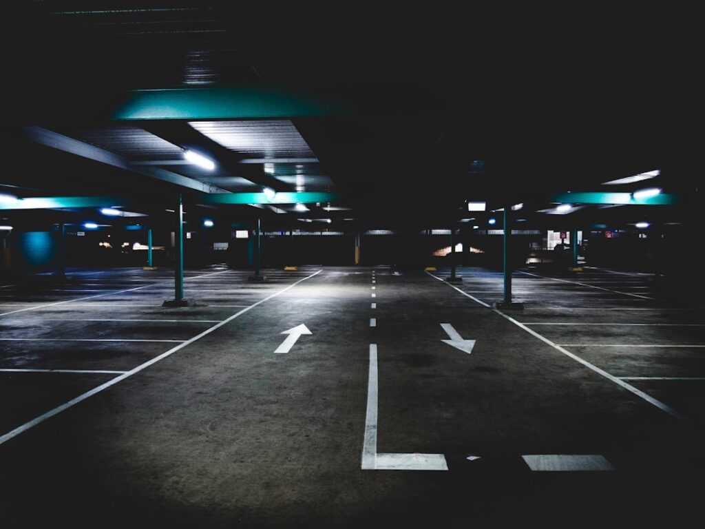 Parking przy stadionie Polsat Plus Arena w Gdańsku