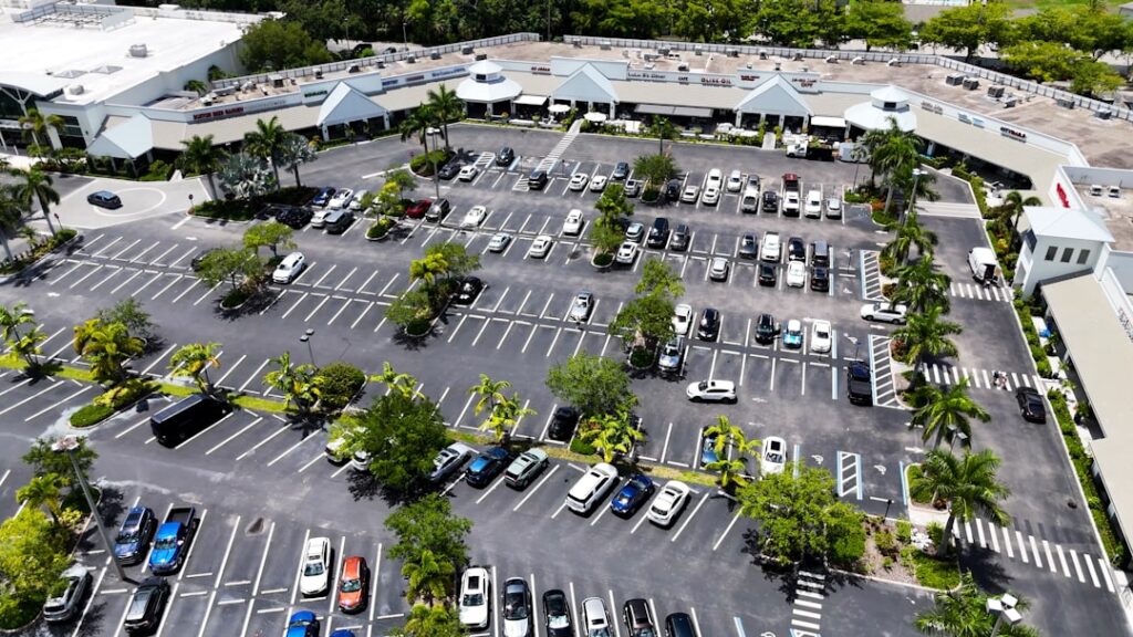 Parking Pasaz Grunwaldzki, widok z lotu ptaka